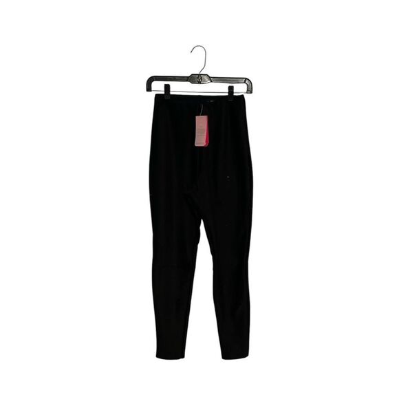 NWT Commando High Waist Black Faux Suede Leggings Pants Shape Sz Small - Picture 2 of 10